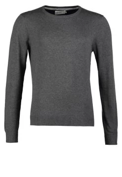 Pier One Basic Crewneck - Trui - Dark Grey Melange -Professionele Herenkledingwinkel a544139b03e5432e9796573c491ff748