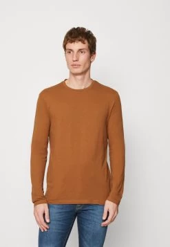 Pier One Longsleeve - Mottled Dark Blue/Light Brown/Off-White -Professionele Herenkledingwinkel a7d12d7c928b405dbaf7475591c160be