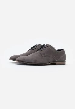 Pier One Leather - Veterschoenen - Grey -Professionele Herenkledingwinkel a8e5e4498ed6464fb116804b7956ecce
