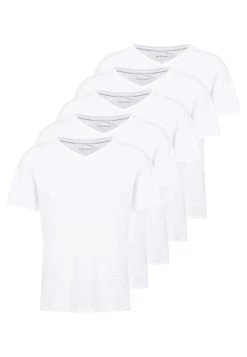 Pier One 5 Pack - T-Shirt Basic - White -Professionele Herenkledingwinkel aaec20eea5684fdcadc437e90f270976