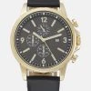 Pier One Unisex - Chronograaf - Black/Gold-Coloured -Professionele Herenkledingwinkel acfdb02619d04ae39153a602c03f6f6e