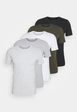 Pier One 5 Pack - T-Shirt Basic - Black/White/Light Grey -Professionele Herenkledingwinkel af2e3648ccfd4b198cd51d1c4b807340
