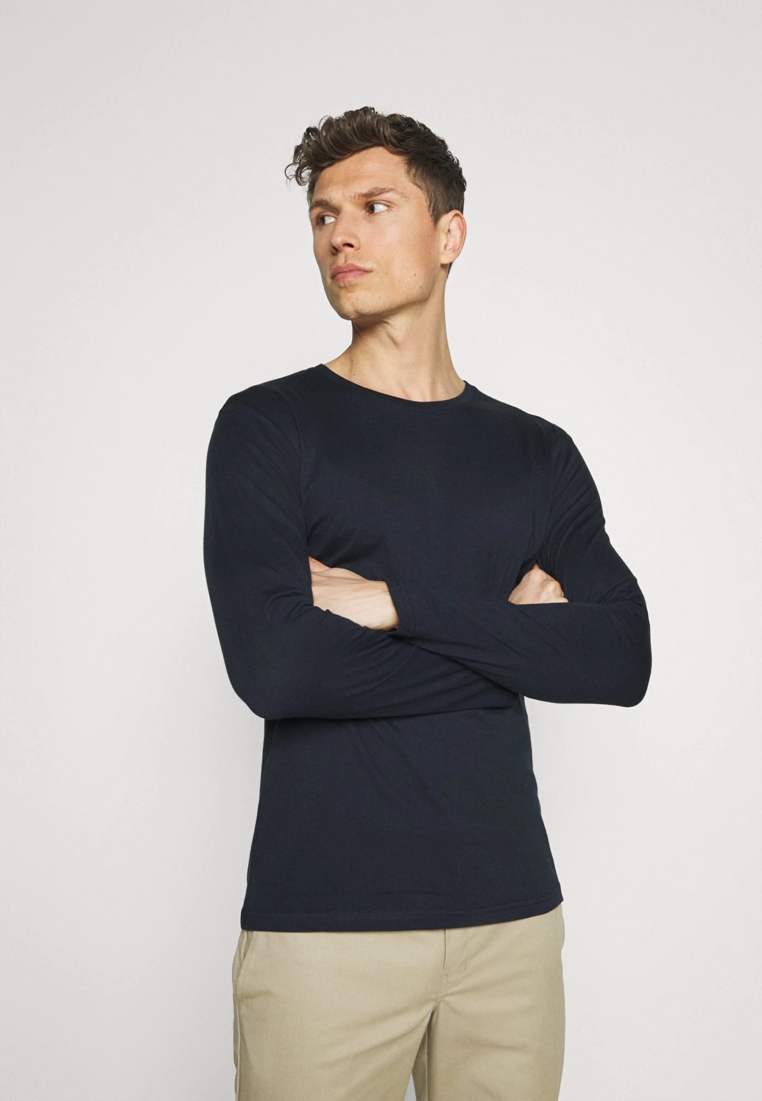 Pier One 2 Pack - Longsleeve - Dark Blue/Mottled Grey 6 Pier One 2 Pack - Longsleeve - Dark Blue/Mottled Grey - Afbeelding 4