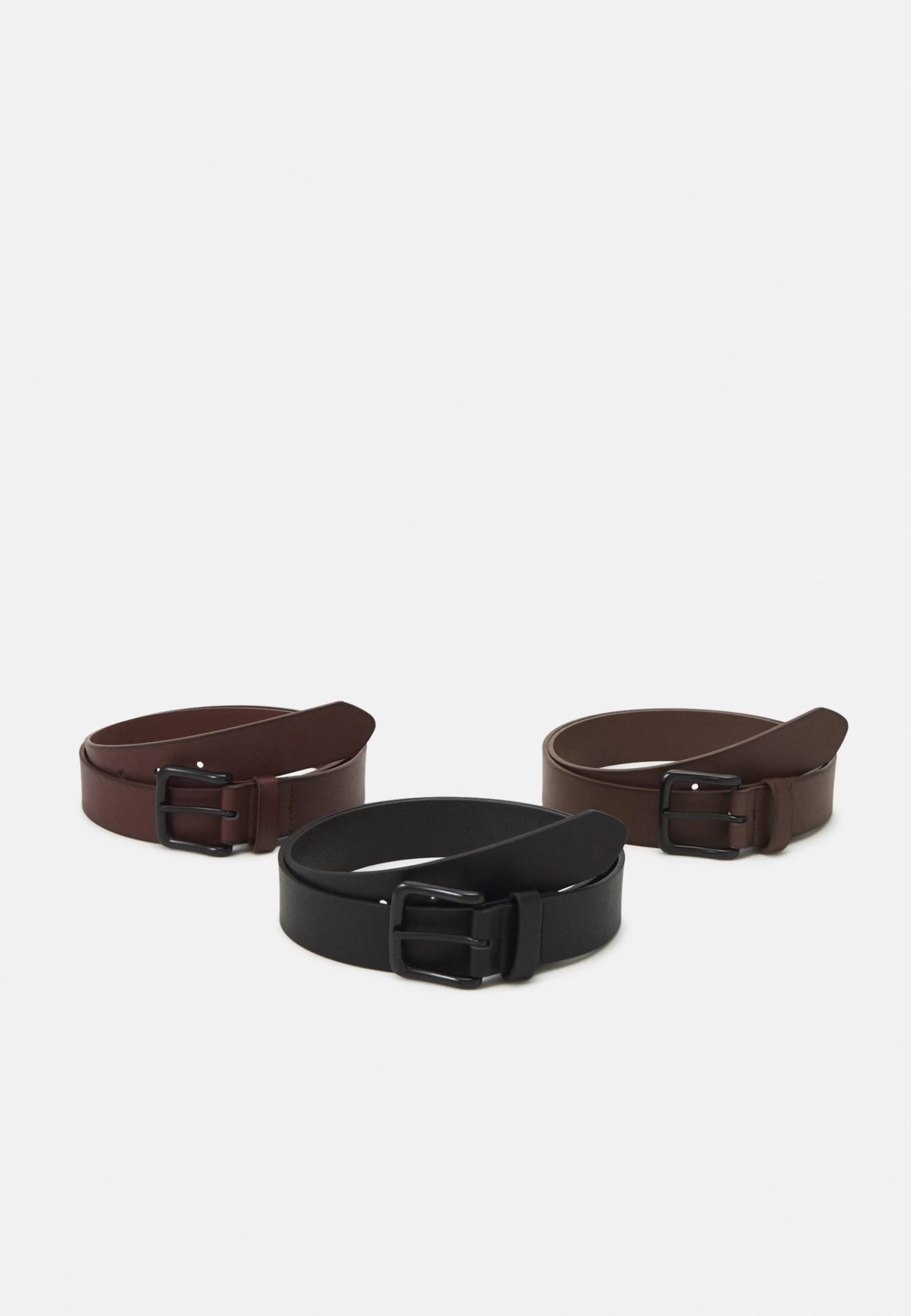 Pier One 3 Pack Unisex - Riem - Black/Brown/Dark Brown 3 Pier One 3 Pack Unisex - Riem - Black/Brown/Dark Brown