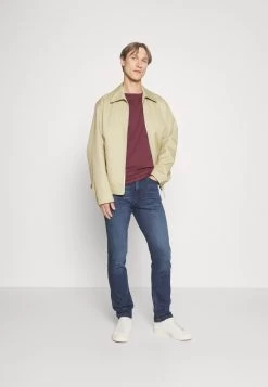 Pier One 5 Pack - T-Shirt Basic - Bordeaux/Dark Green/Dark Blue