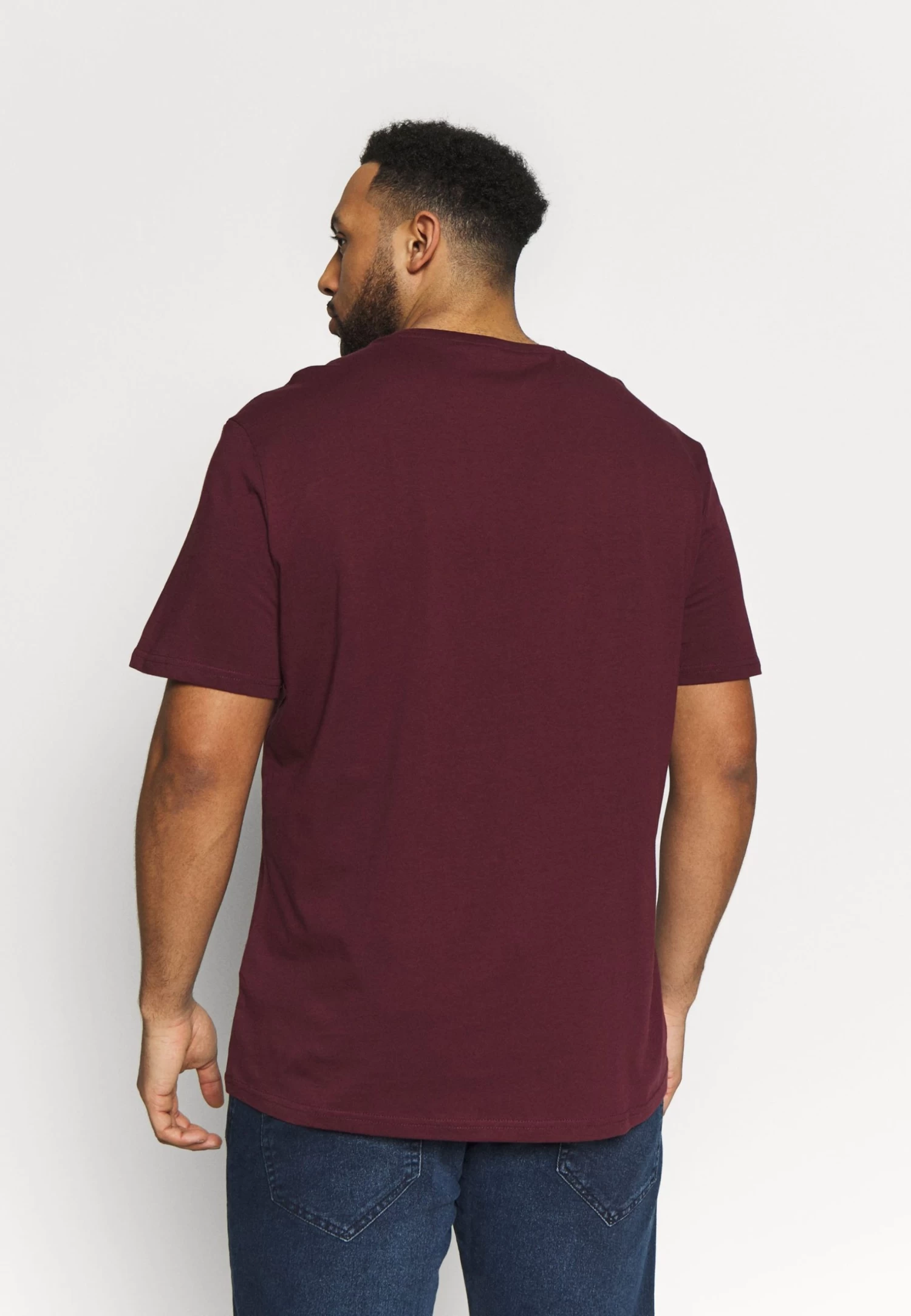 Pier One 2 Pack - T-Shirt Basic - Dark Blue/Bordeaux 5 Pier One 2 Pack - T-Shirt Basic - Dark Blue/Bordeaux - Afbeelding 3