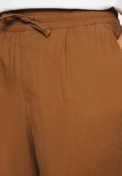 Pier One Drawcord Trousers Linen Blend - Broek - Brown -Professionele Herenkledingwinkel bedf8e1eb0ea4ab1b26ff4d546d32792