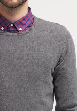 Pier One Basic Crewneck - Trui - Dark Grey Melange -Professionele Herenkledingwinkel c1b29baf2944429ea88183988b30aa5a