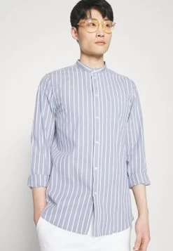 Pier One Muscle Fit Stand- Overhemd - Blue -Professionele Herenkledingwinkel c95aee840d27425d93f7825c3cd7c13d