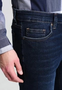 Pier One Basic - Straight Leg Jeans - Dark Blue Denim -Professionele Herenkledingwinkel cab4c5a817d8404784a40aa6e7e7d551