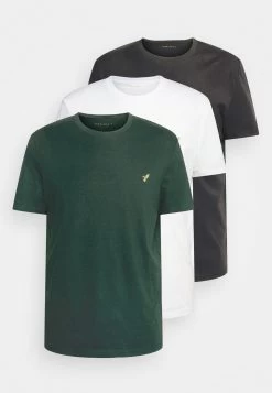 Pier One 3 Pack - T-Shirt Basic - White, Black, Dark Green -Professionele Herenkledingwinkel cb0ef94bb9d04e7684206d4a10c4d311