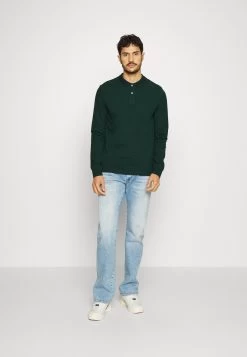 Pier One Long Sleeve 2 Pack- Poloshirt - Dark Grey/Khaki