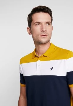 Pier One Poloshirt - Dark Blue/Mustard -Professionele Herenkledingwinkel cf6c6e70fc1646b69c258ce52b28f46a
