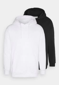 Pier One 2 Pack - Hoodie - White/Black -Professionele Herenkledingwinkel d667228052b44d8c954004e499e9df3b