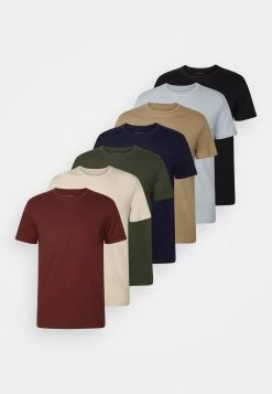 Pier One 7 Pack - T-Shirt Basic - Black/Dark Blue/Dark Green -Professionele Herenkledingwinkel d74e2d3540cf40e38472cc37d83d230d