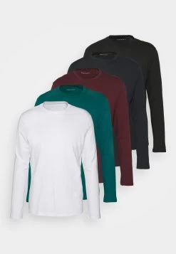 Pier One 5 Pack - Longsleeve - White/Dark Blue/Black -Professionele Herenkledingwinkel d83220e9e54d43fcb8998bbd6af96e96