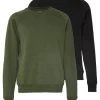 Pier One 2 Pack - Sweater - Khaki/Black 2 Pier One 2 Pack - Sweater - Khaki/Black -Professionele Herenkledingwinkel de12feccbd1e47b3bbcb87b59c3bd67a