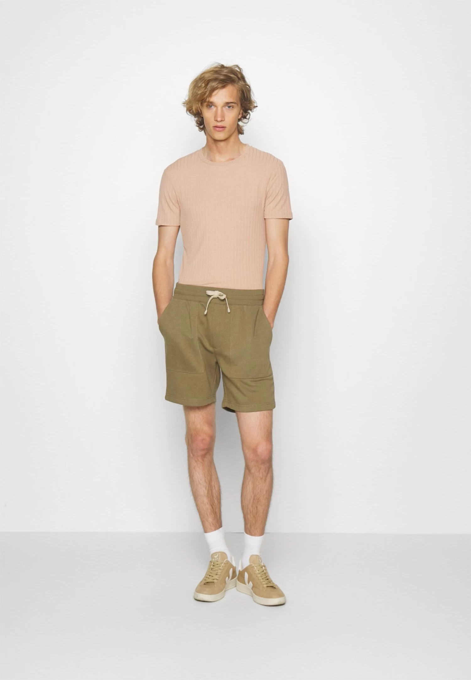 Pier One Utility - Shorts - Khaki 4 Pier One Utility - Shorts - Khaki - Afbeelding 2