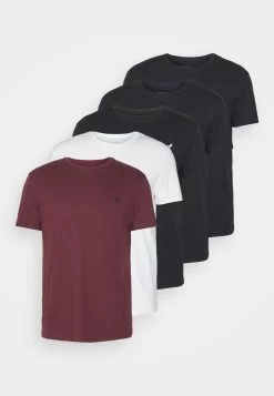 Pier One 5 Pack - T-Shirt Basic - Black/White/Dark Blue -Professionele Herenkledingwinkel e35fd697e3f14c8ebd7f31594551082c