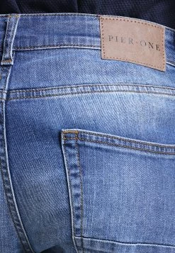Pier One Straight Leg Jeans - Mid Blue -Professionele Herenkledingwinkel e4f78058b0ef4200880caca07e19f7bc