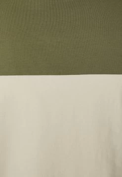 Pier One T-Shirt Print - Khaki/Off-White -Professionele Herenkledingwinkel e83e9956ee1a4aabbba823f7c40143d9