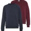 Pier One 2 Pack - Sweater - Dark Blue/Bordeaux -Professionele Herenkledingwinkel e8ca40f9b80c4f6f9ec83d1f66be0f35