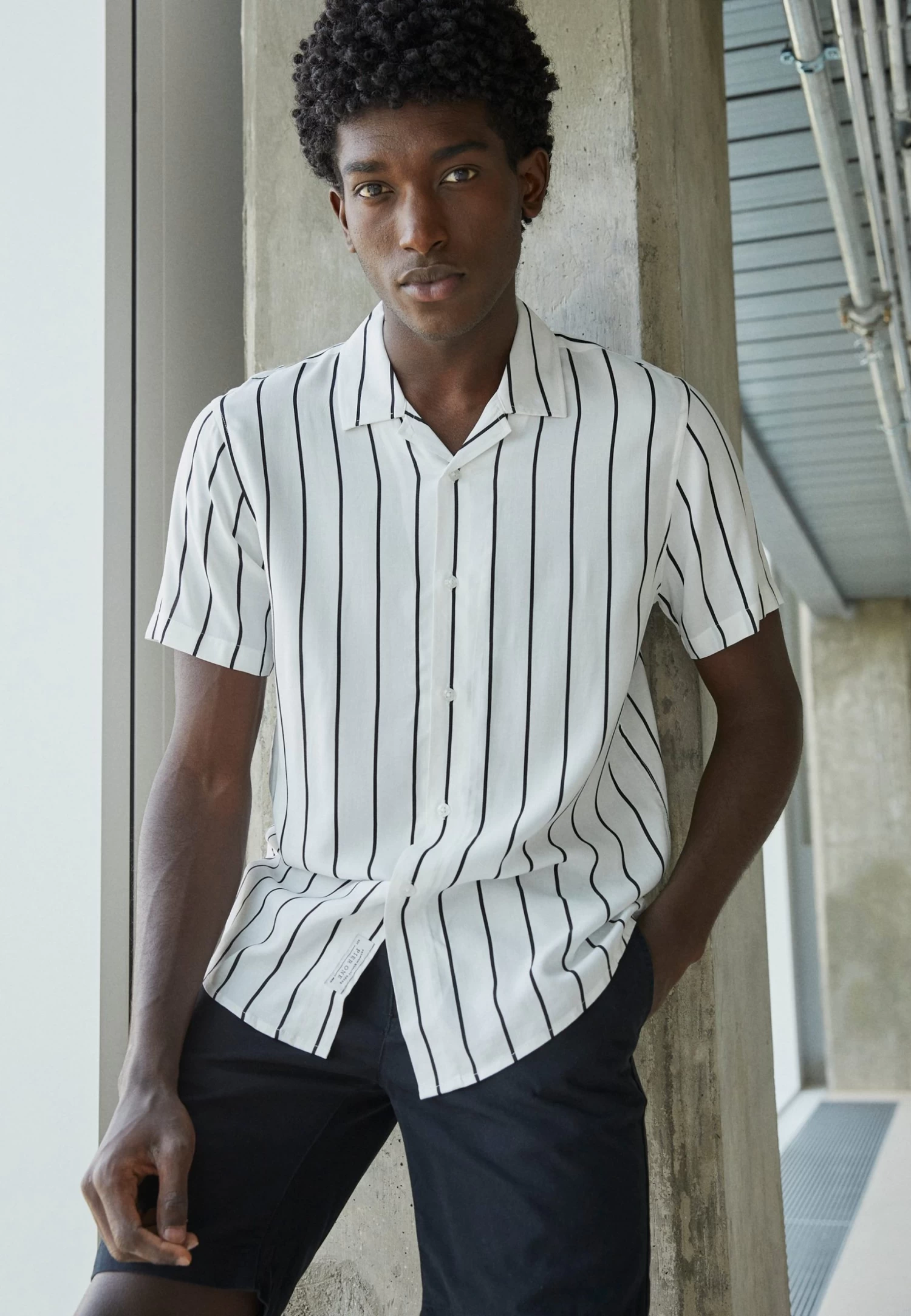 Pier One 2 Pack - Overhemd - Black/White 5 Pier One 2 Pack - Overhemd - Black/White - Afbeelding 3