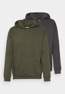 Pier One 2 Pack - Hoodie - Olive/Grey -Professionele Herenkledingwinkel e9b77bcede62405a96690341784f3595