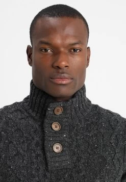 Pier One Trui - Mottled Dark Grey -Professionele Herenkledingwinkel eb6dec66e1f147509263ea1a088f200f