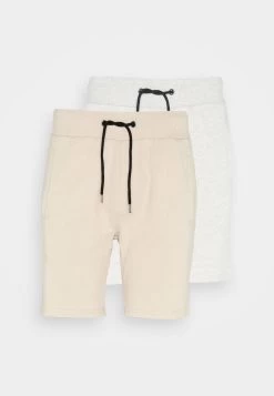 Pier One 2 Pack - Shorts - Grey/Beige -Professionele Herenkledingwinkel f4599e2dafe14214b9e4b26698b6585e
