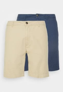 Pier One 2 Pack - Shorts -Dark Blue/Tan -Professionele Herenkledingwinkel f9a892a3b0b34fe9815664d9ef698d9f