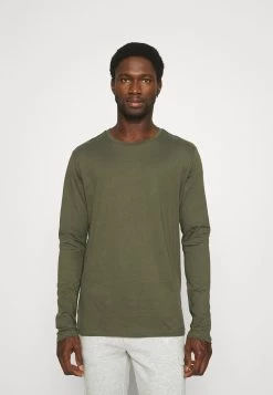 Pier One 2 Pack - Longsleeve - Olive/Dark Blue -Professionele Herenkledingwinkel fbf130aeedee491594c388dc1fd3399d